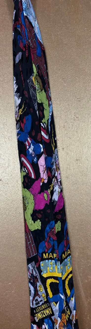Nicole Miller Marvel superhero multi character tie